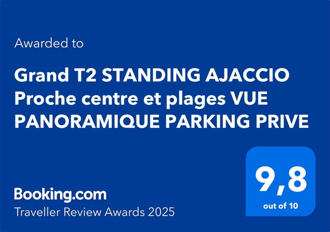 Grand T2 STANDING AJACCIO Proche centre et plages VUE PANORAMIQUE PARKING PRIVE Extérieur photo